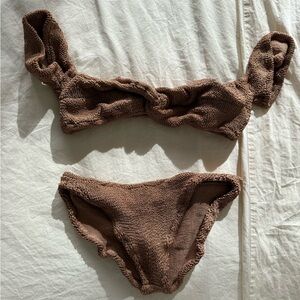 Hunza G Brigette Bikini in Browb
